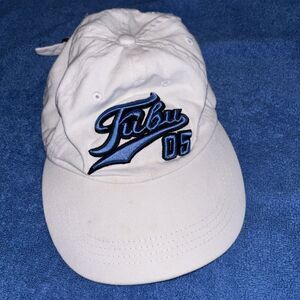 FUBU 05 Cap White Blue Embroidered Logo Y2K Men's Unisex Adult Adjustable
